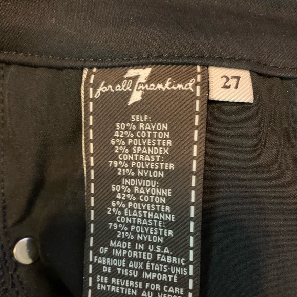 7 for all mankind Size 27 jeans - Picture 4 of 5